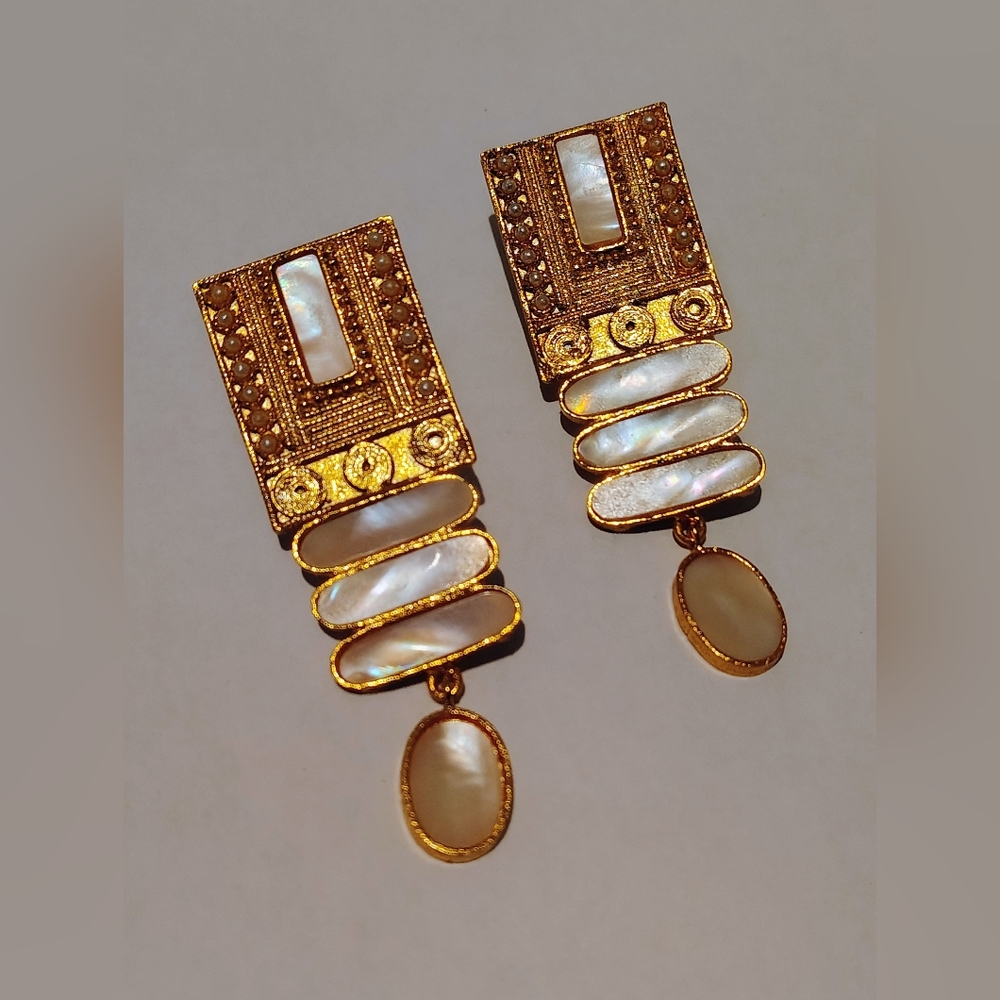 Handmade Pearl Drop Earrings